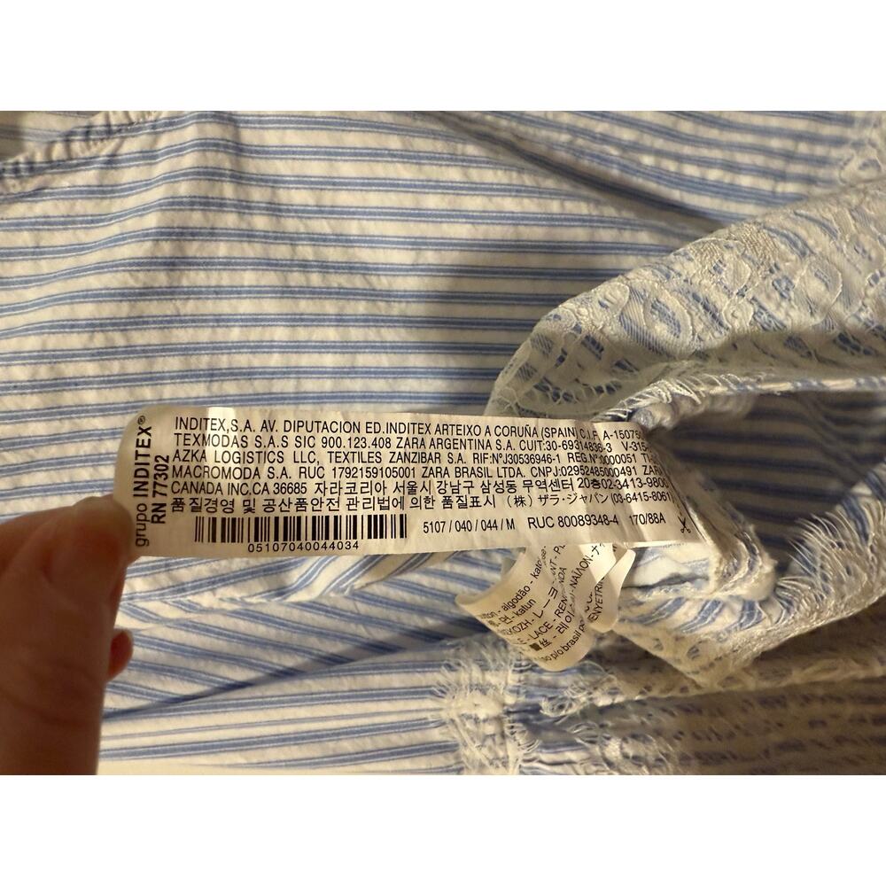 Zara Women's Pinstripe Top - Picture 6 of 10